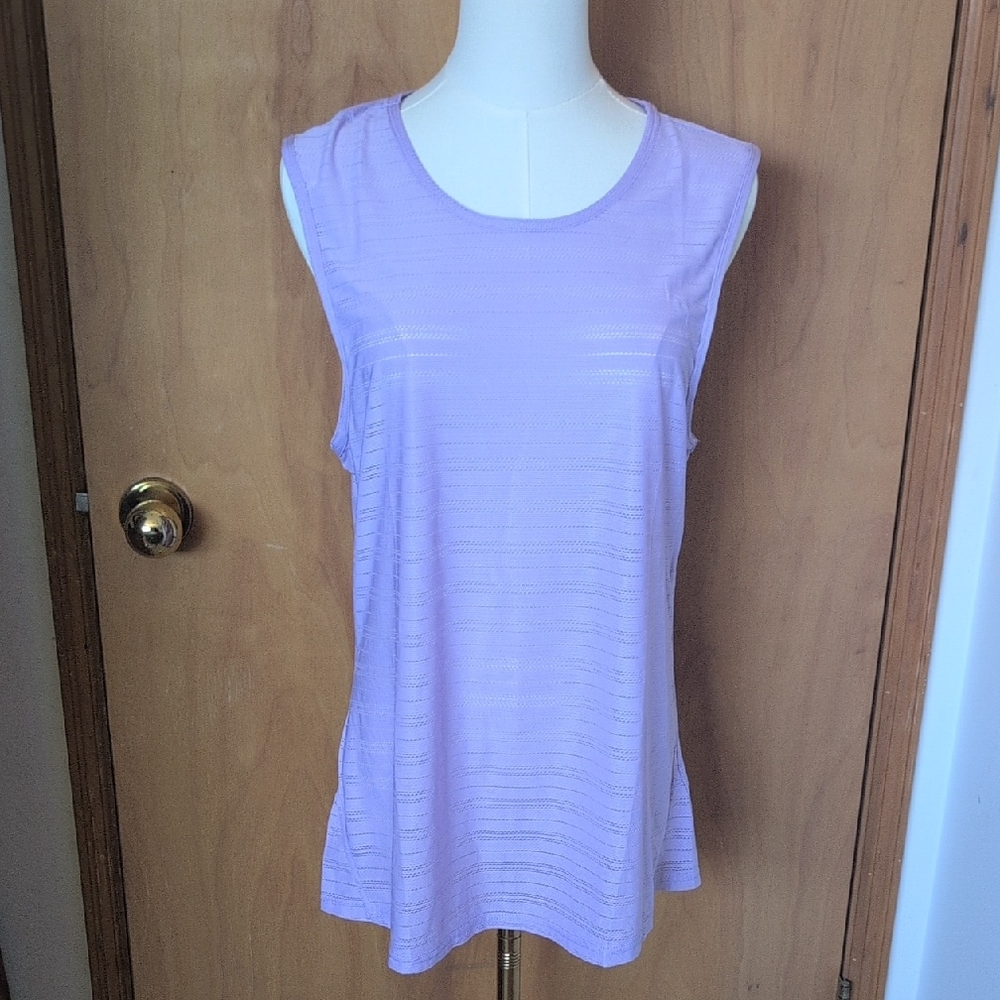ZYIA Purple Sleeveless Tank Top Relaxed Fit